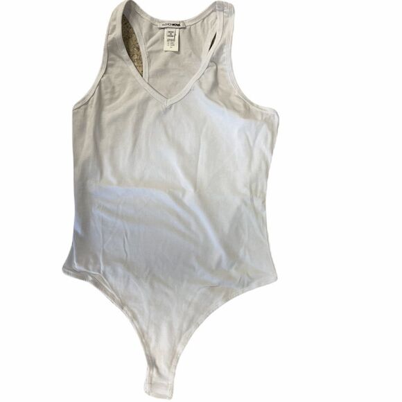 Fashion Nova Zoey Racer Back Bodysuit in White - Picture 11 of 16